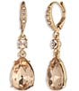 Givenchy Pear Double Drop Earrings - Image 1