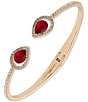 Givenchy Pear Stone Cuff Bracelet, Color:Red Cherry - Image 1
