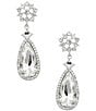 Givenchy Pear Stone Double Drop Earrings - Image 1