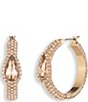 Givenchy Pear Stone Hoop Earrings - Image 1