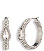 Givenchy Pear Stone Hoop Earrings - Image 2