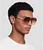 Givenchy Unisex G Ride 62mm Gradient Aviator Sunglasses - Image 5