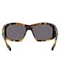 Color:Havana - Image 4 - Unisex GIV CUT 67mm Geometric Havana Sunglasses