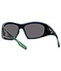 Color:Blue/Green - Image 3 - Unisex GIV CUT 67mm Geometric Sunglasses