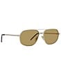 Givenchy Unisex Giv One 57mm Aviator Sunglasses, Color:Shiny Gold/Ochre - Image 3