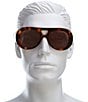 Givenchy Unisex Givenchy Bold 53mm Aviator Sunglasses, Color:Blonde Havana/Brown - Image 2