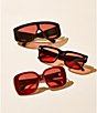Givenchy Unisex GV Day 55mm Gradient Square Sunglasses, Color:Black/Bordeaux - Image 9