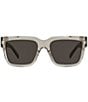 Color:Shiny Light Brown/Brown - Image 2 - Unisex GV Day 55mm Transparent Square Sunglasses