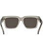 Color:Shiny Light Brown/Brown - Image 6 - Unisex GV Day 55mm Transparent Square Sunglasses