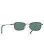 Givenchy Unisex GV Speed 53mm Geometric Sunglasses, Color:Light Gold/Green - Image 5