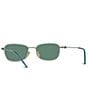 Givenchy Unisex GV Speed 53mm Geometric Sunglasses, Color:Light Gold/Green - Image 7