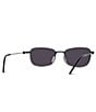 Givenchy Unisex GV Speed 53mm Geometric Sunglasses, Color:Shiny Black/Smoke - Image 5