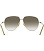 Givenchy Unisex GV Speed 60mm Mirrored Aviator Sunglasses, Color:Shiny Light Gold/Brown - Image 6
