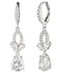 Givenchy Viney Rhinestone Double Drop Earrings - Image 2