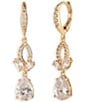 Givenchy Viney Rhinestone Double Drop Earrings - Image 1