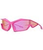Color:Pink - Image 1 - Women's GIV Cut 69mm Ombre Geometric Sunglasses