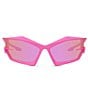 Color:Pink - Image 2 - Women's GIV Cut 69mm Ombre Geometric Sunglasses