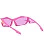 Color:Pink - Image 3 - Women's GIV Cut 69mm Ombre Geometric Sunglasses