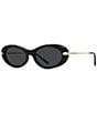 Givenchy Women's GIVENCHY BOLD 52mm Oval Sunglasses - Image 1