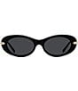 Givenchy Women's GIVENCHY BOLD 52mm Oval Sunglasses - Image 2