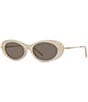 Givenchy Women's GIVENCHY BOLD 52mm Oval Sunglasses - Image 1
