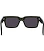 Color:Dark Green - Image 5 - Women's GV Day 53mm Geometric Rectangle Sunglasses