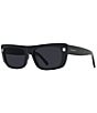 Color:Black - Image 1 - Women's GV Day 57mm Geometric Rectangle Sunglasses