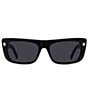 Color:Black - Image 2 - Women's GV Day 57mm Geometric Rectangle Sunglasses