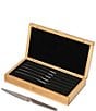 Global 6-Piece Steak Knife Set With Bamboo Box - Image 1