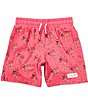 GOAT USA Big Boys Donut Print Swim Trunks - Image 1