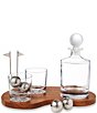 Godinger 10-Piece Golf Whiskey Decanter and Glass Set - Image 1