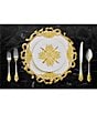 Color:Gold - Image 2 - 20th Century Baroque Bone China 12-Piece Dinnerware Set