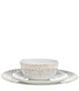 Color:White - Image 2 - Alora Glam 16-Piece Dinnerware Set, Service for 4