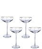 Godinger Celebrate Coupe Glasses, Set of 4 - Image 1