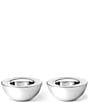 Godinger Cerro Tealight Holder, Set of 2, Color:Silver - Image 2