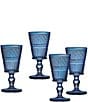 Godinger Claro Goblets, Set of 4, Color:Blue - Image 1