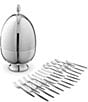 Godinger Egg 24-Piece Stainless Steel Flatware Set, Service for 8 - Image 3
