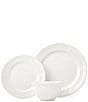 Godinger Madison 12-Piece Stoneware Dinnerware Set, Service for 4, Color:White - Image 1