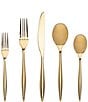 Color:Gold - Image 1 - Milano Gold 20-Piece Stainless Steel Flatware Set, Service for 4