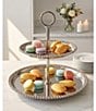 Godinger Perles Stainless Steel 2 Tiered Server, 12#double; - Image 2