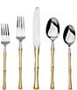 Color:Gold/Silver - Image 1 - Rattan Gold 20-Piece Stainless Steel Flatware Set, Service for 4