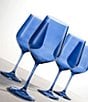 Color:Blue - Image 2 - Sheer Blue Goblets, Set of 4