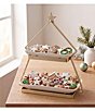 Godinger Sleigh Gold 2-Tier Cake Server - Image 2