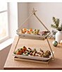 Godinger Sleigh Gold 2-Tier Cake Server - Image 3