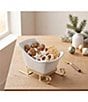 Godinger Sleigh Gold Salad Bowl - Image 2