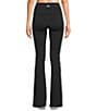 GOLD HINGE Essential Foldover High Rise Flare Pants, Color:Black - Image 2