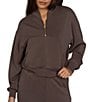 GOLD HINGE LuxeSoft™ Lounge Coordinating Quarter-Zip Long Sleeve Pullover - Image 3
