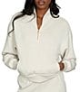 GOLD HINGE LuxeSoft™ Lounge Coordinating Quarter-Zip Long Sleeve Pullover - Image 1