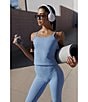 GOLD HINGE Motioncloud High Waist Leggings, Color:Capri - Image 6