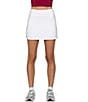 GOLD HINGE Pleated Back Tennis Mini Skirt 2.0, Color:Ivory - Image 1